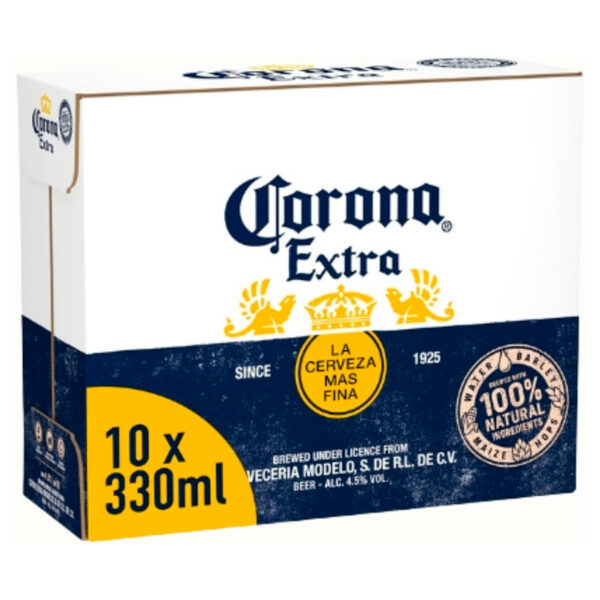 Beer - 'Corona Extra' (x10 Bottles - 330ml)