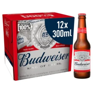 Beer - ‘Budweiser’ (x12 Bottles 300ml)