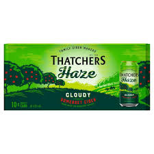 Cider - Thatchers Haze x10 cans (440ml)